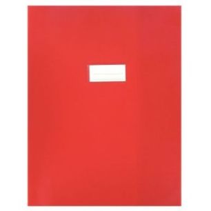 Achetez Paquet de 10 protèges-cahier épaisseur 21/100ème 24x32cm PVC rouge 1110439 rouge pas cher..