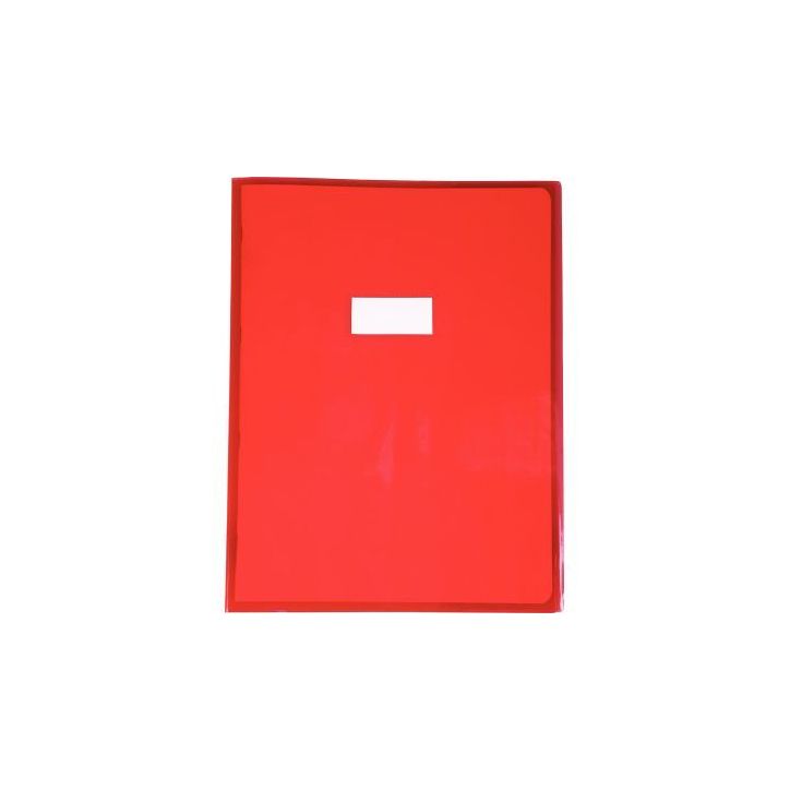 Protège-cahier cristal 24 x 32 cm 22/100 rouge 73403C CLAIREFONTAINE