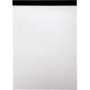 Achetez Bloc sans couverture 14,8 x 21 cm A5. 200 pages détachables 56g quadrillées 5x5. Agrafé e..