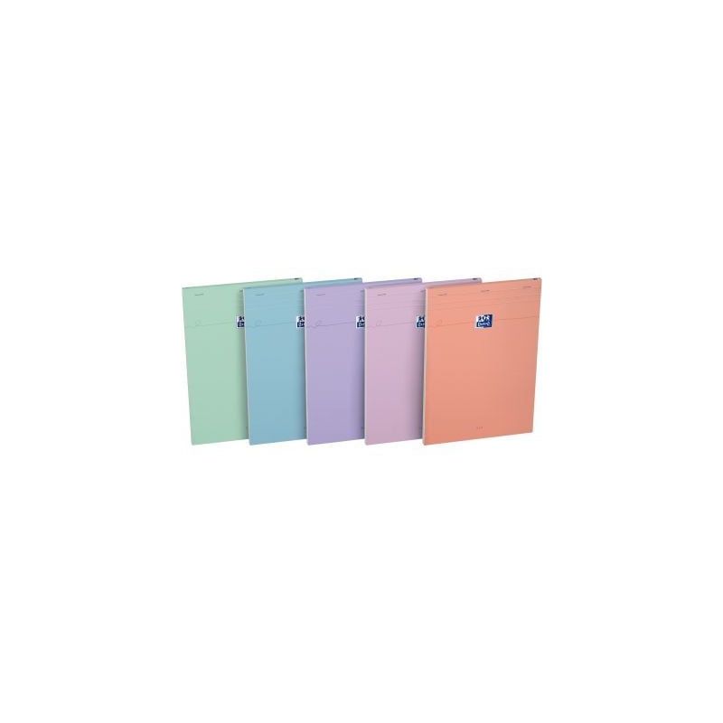Achetez Bloc OXFORD SMART 80 feuilles, format A4, quadrillé 5x5, coloris pastel assortis 400191244 ..