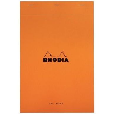 Achetez Bloc de bureau RHODIA 80 feuilles, format A4+, papier uni blanc 80g 19000C RHODIA CLAIREFONT..
