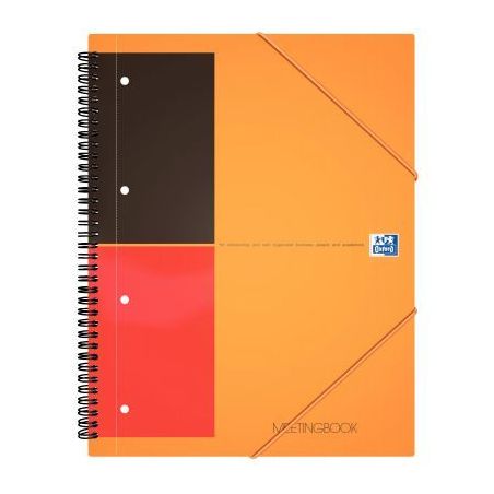 Achetez OXFORD Cahier MEETINGBOOK spirales 160 pages perforées 80g ligné 6mm 21x31,8cm Couverture ..