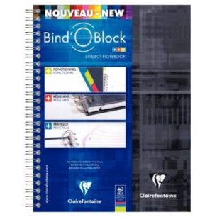 Achetez Reliure intégrale BIND'O BLOCK A4+ 160 pages, quadrillé 5 x 5 8212C CLAIREFONTAINE pas che..