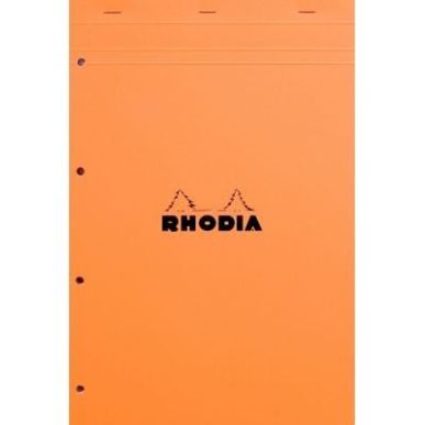 Achetez RHODIA Bloc de direction couverture Orange 80 feuilles détachables+perforées format A4+ r ..
