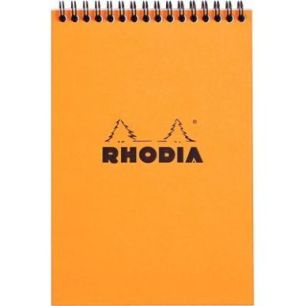 Achetez Bloc-notes à reliure intégrale RHODIA orange, format A5 (14,8 cm x 21 cm), 160 pages, quad..
