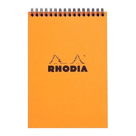 Achetez Bloc-notes à reliure intégrale RHODIA orange, format A5 (14,8 cm x 21 cm), 160 pages, quad..