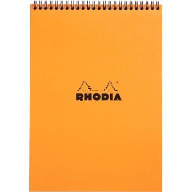 Achetez Bloc-notes à reliure intégrale RHODIA orange, format A4 (21 cm x 29,7 cm), 160 pages, quad..