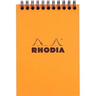 Achetez Bloc-notes à reliure intégrale RHODIA orange, format A6 (10,5 x 14,8 cm), 160 pages, quadr..