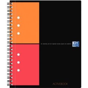 Achetez Cahier à reliure intégrale ACTIVEBOOK 160 pages perforées, format A5+, quadrillé 5x5 100..