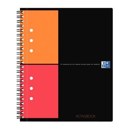 Achetez Cahier à reliure intégrale ACTIVEBOOK 160 pages perforées, format A5+, quadrillé 5x5 100..