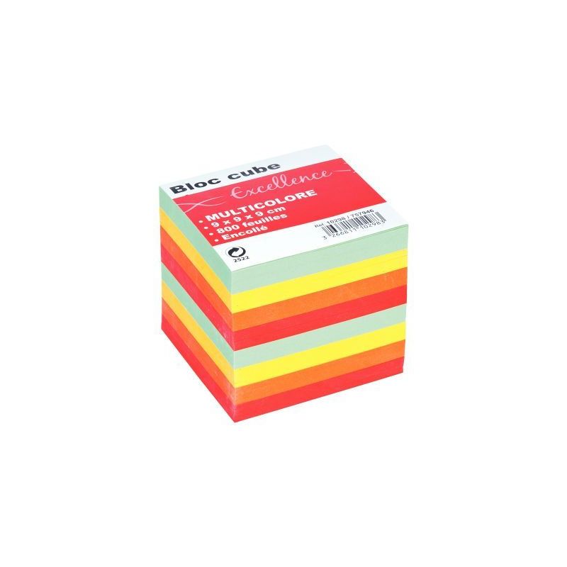 Achetez Bloc cube multicolore d'environ 800 feuilles encollées, dimensions : 9 x 9 x 9 cm 326681075.. Achetez Bloc cube multicolore d'environ 800 feuilles encollées, dimensions : 9 x 9 x 9 cm 326681075..