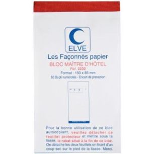 Achetez Lot de 10 blocs maître d'hôtel format 15 x 8,5 cm dupli 2232 LEBON & VERNAY pas cher sur M..