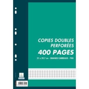 Achetez Sachet de 100 copies doubles (400 pages) format A4 séyès 70g blanc 100102923 CAMBRIDGE HAM..