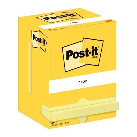 Achetez Lot de 12 blocs de 100 feuilles post-it notes jaune, 76 x 102 mm 23625 3M pas cher sur Ma Re..