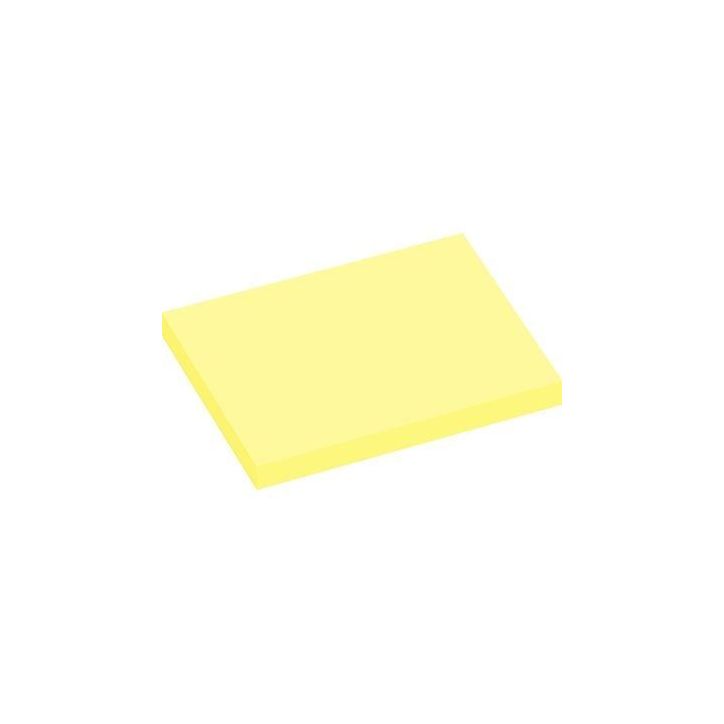 Lot de 12 blocs de 100 feuilles de notes repositionnables 75 x 100 mm jaune pastel 5657-01
