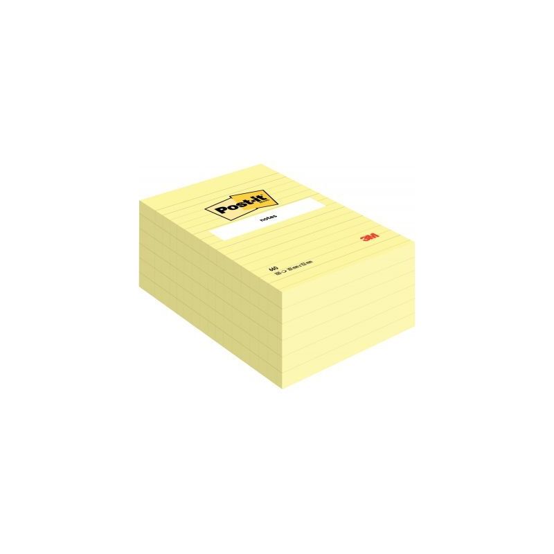 Achetez Lot de 6 Blocs de 100 feuilles post it notes repositionnables 102x152 mm Jaune ligné 23696 .. Achetez Lot de 6 Blocs de 100 feuilles post it notes repositionnables 102x152 mm Jaune ligné 23696 ..
