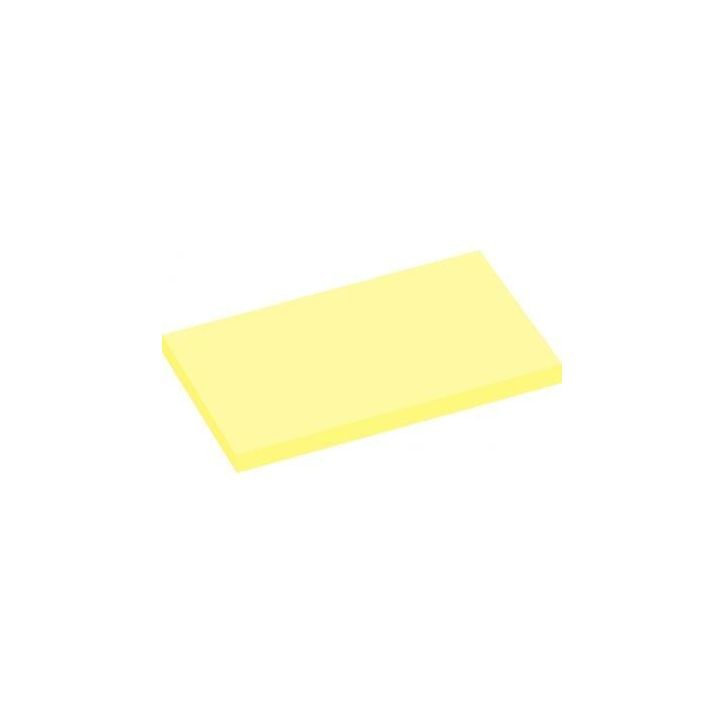 Lot de 12 blocs de 100 feuilles de notes repositionnables 75 x 125 mm jaune pastel 5655-01