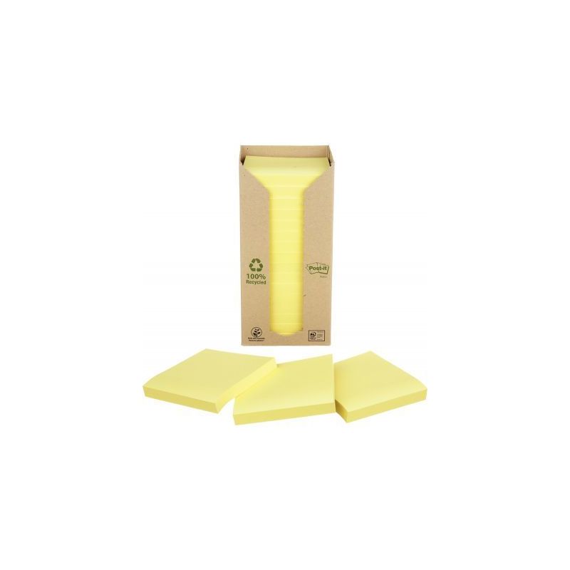 Achetez POST-IT Tour 16 blocs 100f 76X76mm 100% recyclé. Coloris Jaune pas cher sur Ma Rentrée Sco..