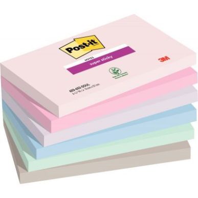 Achetez POST-IT® Notes Super Sticky Soulful. 76 x 127 mm. Lot de 6 blocs de 90 F. Ass : rose, bleu ..