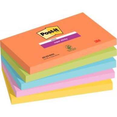 Achetez Paquet de 5 blocs de 90 feuilles Super Sticky post-it, 76 x 127 mm collection boost BP1232 P..