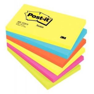 Achetez Paquet de 6 blocs notes de 100 feuilles Post-it énergie 76 x 127 mm assortis 50023 POST-IT ..
