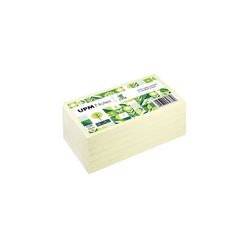 Achetez Lot de 6 blocs repositionnables 75x125mm. Coloris jaune 5655-01PG-6 pas cher sur Ma Rentrée..