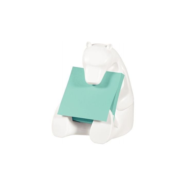 POST-IT Dévidoir Ours Z-Notes Super Sticky POST-IT® 1 bloc Z-Notes 90 feuilles 76 x 76 mm