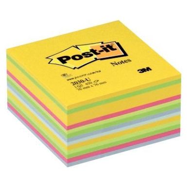 Achetez Cube de 450 feuilles de notes post-it repositionnables 76 x 76 mm couleurs assorties BP 336 ..