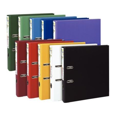 Achetez Classeur à levier en plastique PREM'TOUCH format A4 maxi dos 5 cm couleurs vives assorties ..
