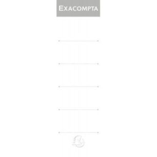 Achetez Paquet de 10 étiquettes cartonnées pour classeurs à levier dos large 537E EXACOMPTA pas c..