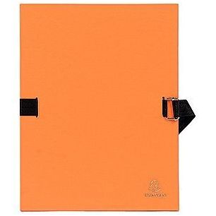 Achetez EXACOMPTA chemise à  sangle extensible dos toilé orange 734E pas cher sur Ma Rentrée Sco..