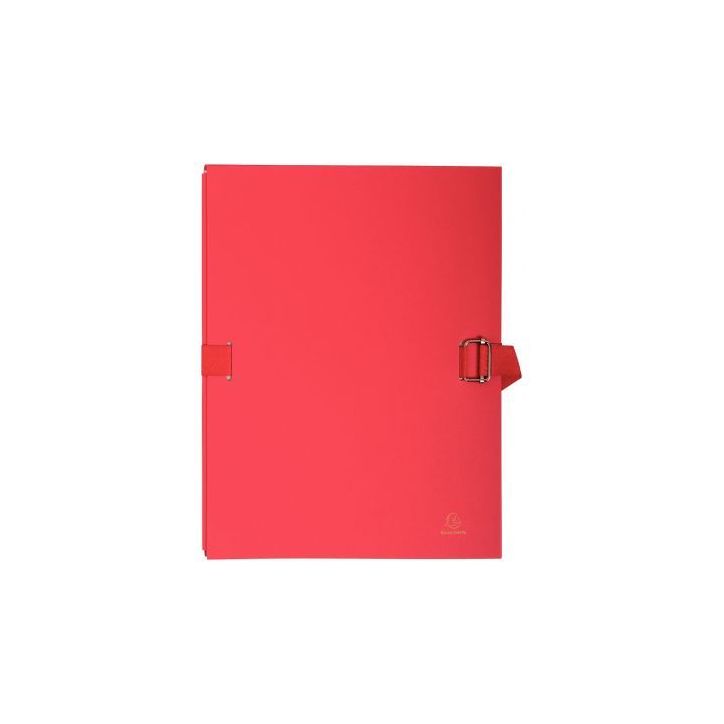 Paquet de 5 chemises extensibles toilées, rouge 223075E EXACOMPTA