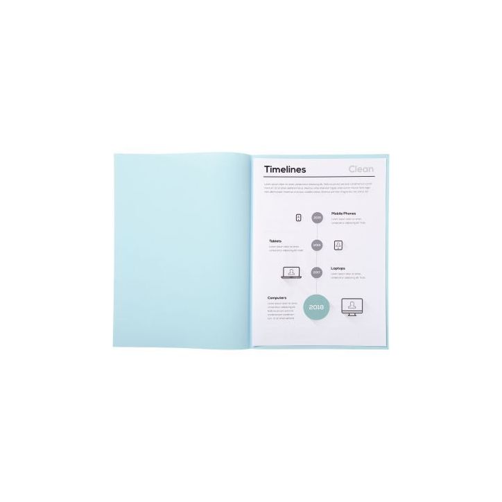 Paquet de 250 sous-chemises 60g Format 22x31 cm bleu clair 850006E SUPER EXACOMPTA