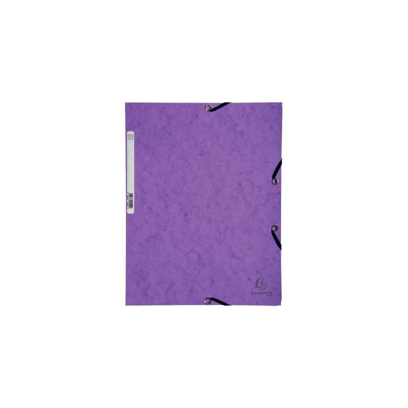 Achetez Chemise 3 rabats à élastiques en carte lustrée 5/10ème 350g violet C3416 MAU COUTAL pas ..