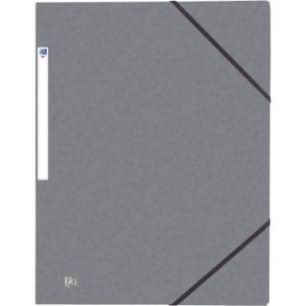 Achetez Chemise 3 rabats à élastiques TOP FILE+ en carte lustrée 4-10e 390g, gris 400118307 TOP F..