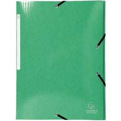 Achetez Chemise 3 rabats à élastiques en carte lustrée 425g, vert foncé 55830E IDERAMA EXACOMPTA..