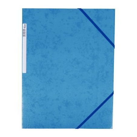 Achetez Chemise 3 rabats à élastiques + étiquette de dos coloris bleu carte grainée 5/10e 450g f..