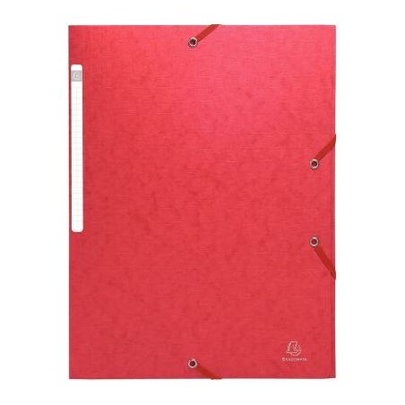 Achetez Chemise 3 rabats à élastiques SCOTTEN en carte lustrée 600g, rouge 55955E SCOTTEN EXACOMP..