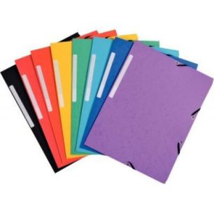 Achetez Lot de 7+3 chemises 3 rabats à élastiques en carte recyclée, coloris assortis 55000SE EXA..