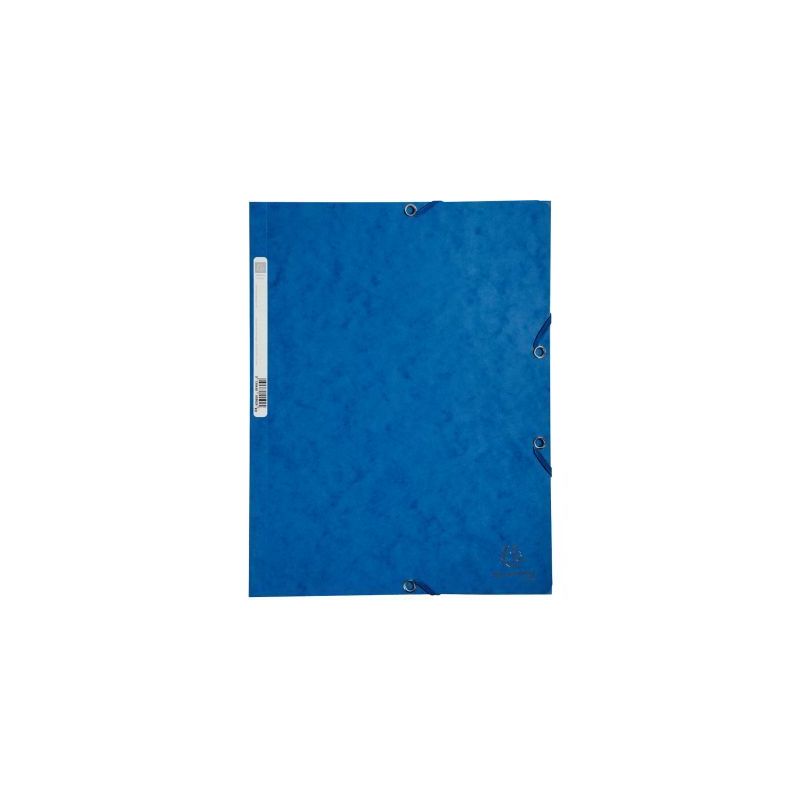 Achetez Chemise 3 rabats à élastiques en carte lustrée 400g, bleu 55502E EXACOMPTA pas cher sur M..