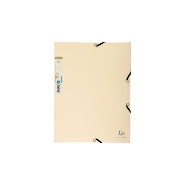 Chemise 3 rabats à élastiques FOREVER en carte recyclée 380g, sable 56986SE FOREVER EXACOMPTA