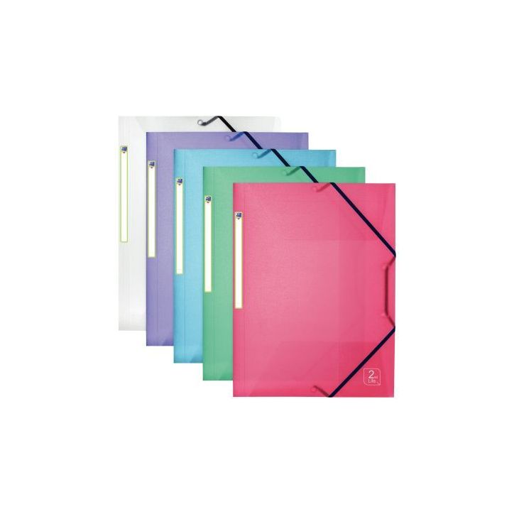 Chemise 3 rabats + élastiques 2ND LIFE en polypropylène, coloris assortis 400057734 2DE LIFE HAMELIN