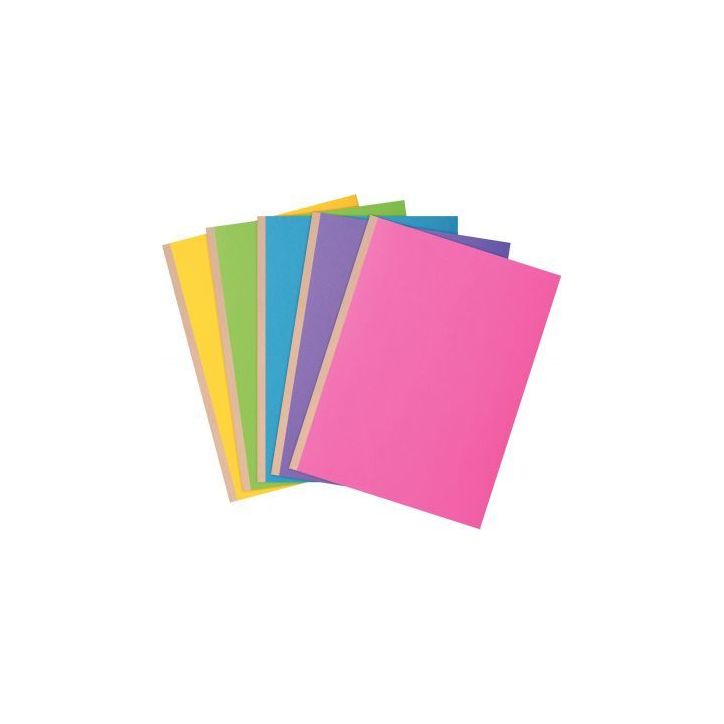 Paquet de 10 chemises rigides dos toilé 320 g ROCK"S format 24x32 cm couleurs assorties 416000E ROCK'S EXACOM(...)