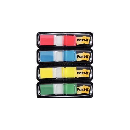 Achetez POST-IT Set de 4 x 35 marque-pages étroits assortis classiques, format 12 x 44 mm pas cher ..