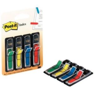 Achetez Carte de 4x24 marque-pages flèches post-it couleurs vives assorties 24928 POST-IT 3M pas ch..