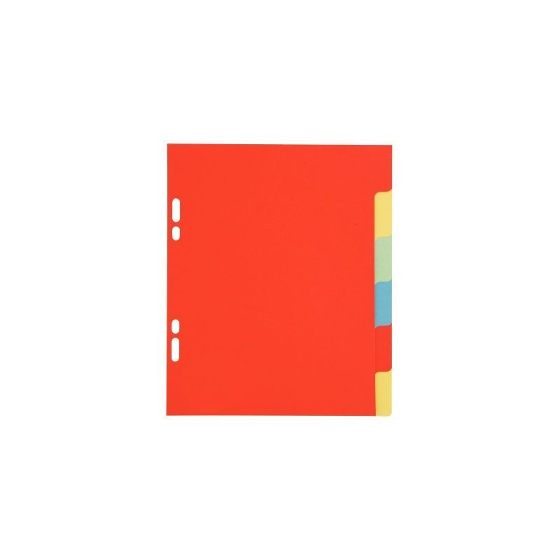 Achetez Jeu de 6 intercalaires à  touches neutres 17x22 cm carte lustrée 225 g couleurs assorties..