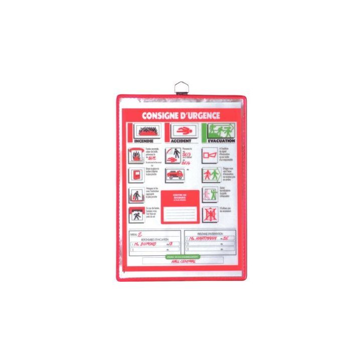 Boîte de 5 poches à anses en PVC pour formats A4 154503 TARIFOLD