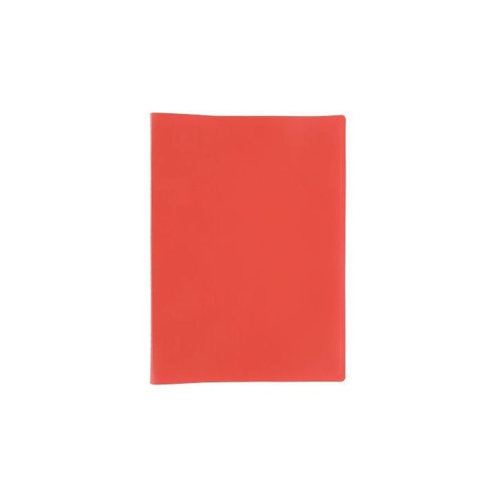 PERGAMY Protège-documents en polypropylène 60 vues Rouge, couverture 3/10e, pochettes 6/100e