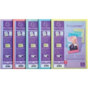 Achetez Protège-documents personnalisable KREACOVER Pastel 40 vues, pour format A5 5810E KREACOVER ..
