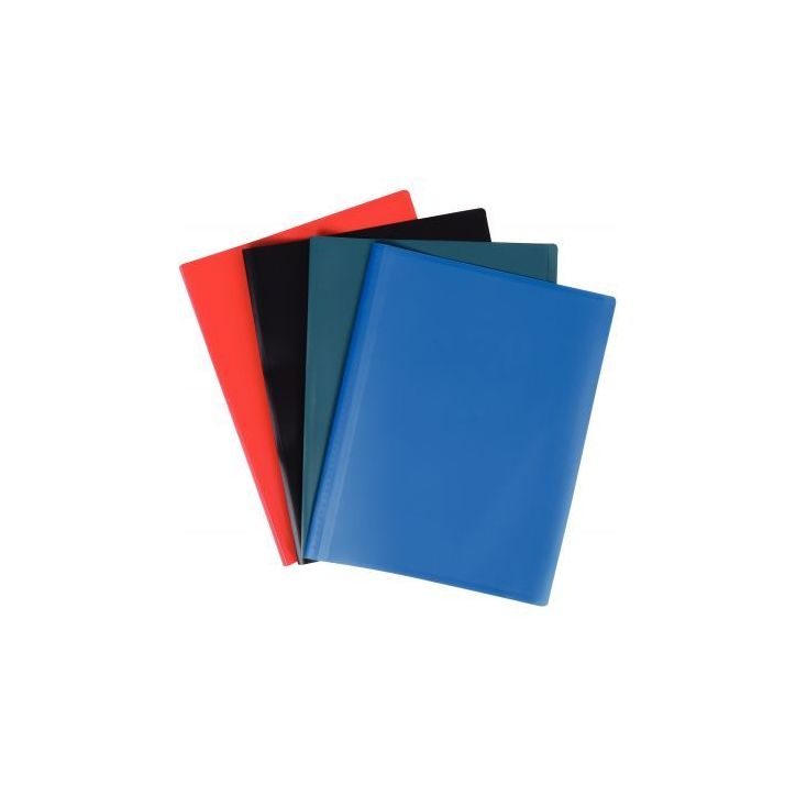 Carton de 30 protège-documents couverture souple en polypropylène 100 vues, coloris assortis 400050458